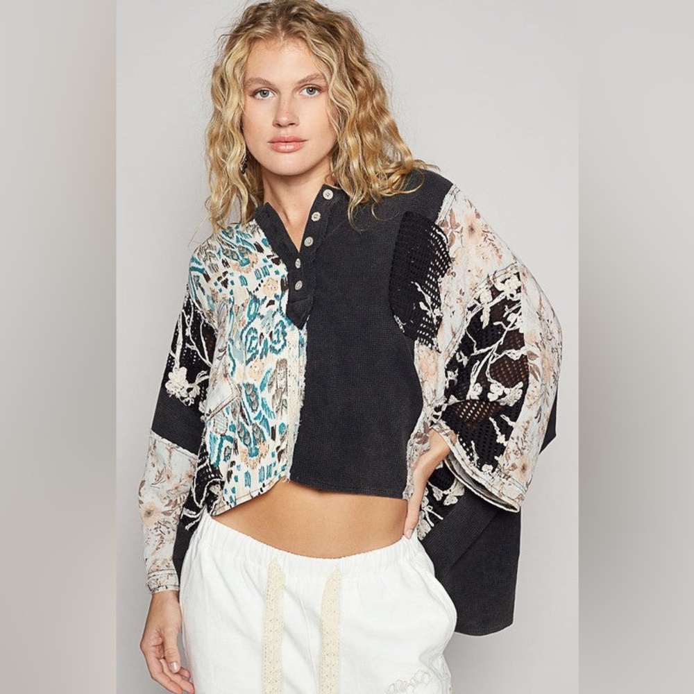POL “Whimsy Patch Hoodie” | Black